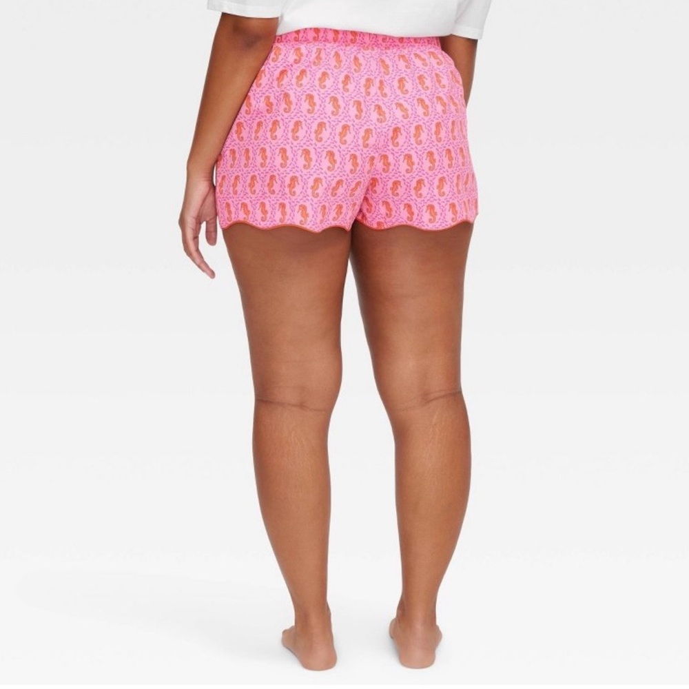 Roller Rabbit Pink Seahorse Pajama Shorts - Picture 2 of 5